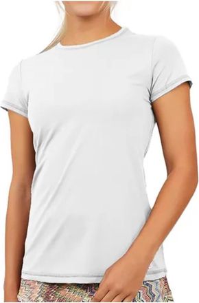 Sofibella Uv Colors Short Sleeve Top In White