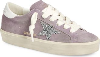 Golden Goose Hi Star Platform Sneaker in Lilac/Silver/White at Nordstrom, Size 11Us