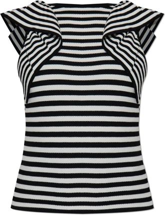 Max Mara Tops, Dames, Zwart, XS, Leer, Vieste mouwloze top