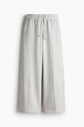 H&M Weite Sweathose mit Biesennaht - Hellgraumeliert