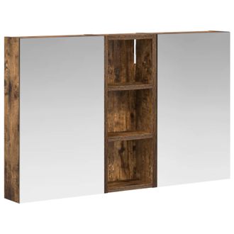 vidaXL Juego De Muebles De Ba&ntilde;o Con Estante 3 Pcs 80 X 10,5 X 50 Cm Vidaxl