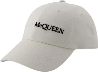 Alexander McQueen Baseball Cap - Heren - Petten - Wit - ONE Size - Katoen - Accessoires