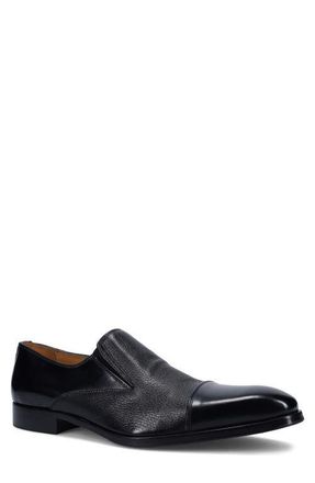 Ron White Elvan Weatherproof Cap Toe Loafer in Black/Black at Nordstrom, Size 10Us