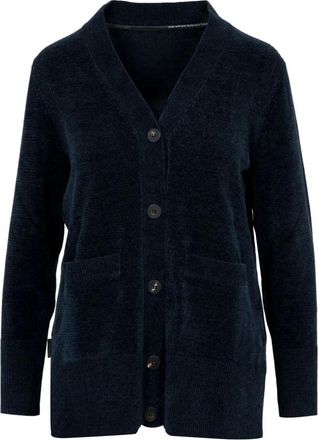 Roberto Ricci Design Chenille Trui Zwart Blauw - Dames - Vesten - Blauw - XS - Truien & Vesten