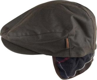 Barbour Cheviot Waxed Flat Cap - unisex - Hoeden - Bruin - M - Katoen - Accessoires