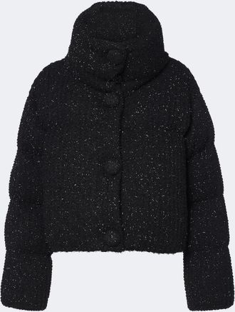 Moncler Almee lam&eacute; down jacket