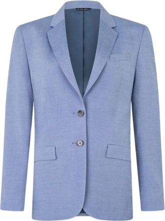 Brooks Brothers Wool Blend Blazer - Dames - Blazers - Blauw - XS - Wol - Jassen