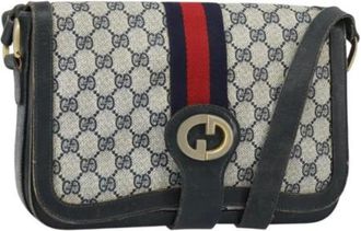 Gucci Pre-owned Cross Body Bags, female, Blue, Size: ONE SIZE Pre-owned Plastic gucci-bags