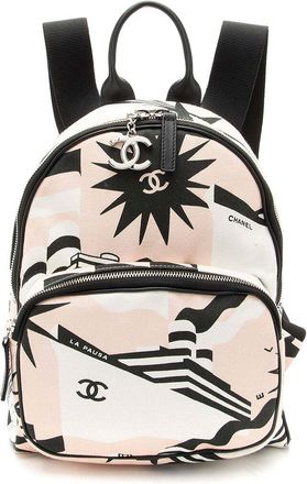 Chanel Black Canvas La Pausa Bay Backpack (Authentic Pre-Loved)