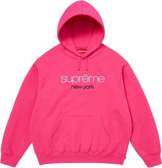 SUPREME SS26 Classic Logo Hooded Sweatshirt Bright Fuchsia SUP-SS26-051-BRTFCS