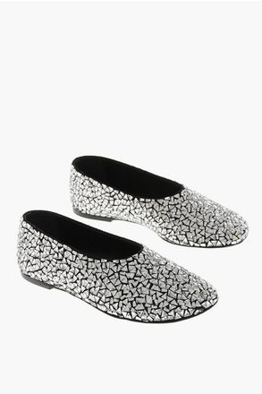 Proenza Schouler Ballerine in Pelle GLOVE con Cristalli All-Over taglia 37