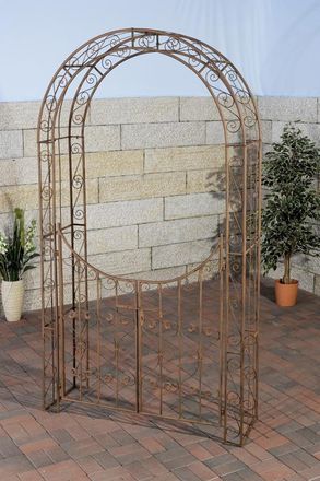 Clp Clp - Arco De Jard&iacute;n Con Puerta Sina Marr&oacute;n Antiguo