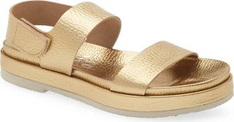Pedro Garcia Womens Jamili Slingback Platform Sandal In Gold