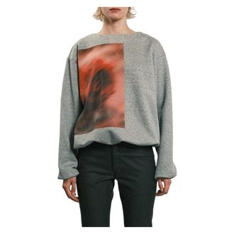 Tanaka Tanaka, Hoodies & sweatvesten, Dames, Grijs, M, Katoen, De Sweatshirt