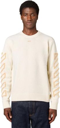 Off-white Diag Arrow Knit - Knitwear - Hombre - Beige - XS