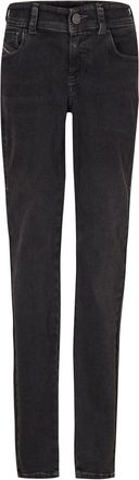 Diesel Womens Mid Rise Straight Leg Jeans in Blk Gry Denim - Black - Size 30W/32L