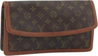 Louis Vuitton Pre-owned Clutches, female, Brown, Size: ONE SIZE Pre-owned Canvas Clutch