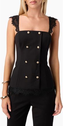 Cami NYC Deanna Faux Double Breasted Top in Black at Nordstrom, Size 6