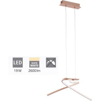 Eglo Eglo - palozza lampada a sospensione a led in metallo oro rosa 2 profili 19W 97362