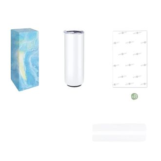OEM Vasos T&eacute;rmicos Personalizados, Juego De Regalo Completo, 8 Piezas, 591 Ml (20 Oz)