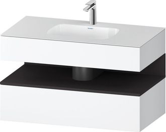 Duravit Qatego Lavabo Encastrado Con Base De Lavabo Consola, - Duravit