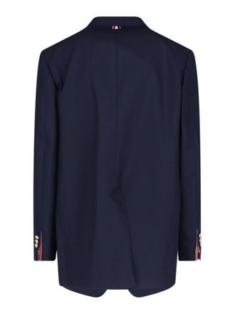 Thom Browne Mens Jackets Blue Self: Virgin Wool