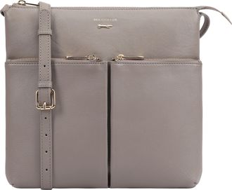 Paul Costelloe Womens Samana Leather Cross Body Bag - Brown - One Size