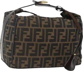 Fendi Pre-owned Canvas Schoudertas - Dames - Vintage Schoudertas - Bruin - ONE Size - Vintage