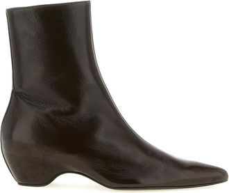 Khaite Brown Sybil Ankle Boots