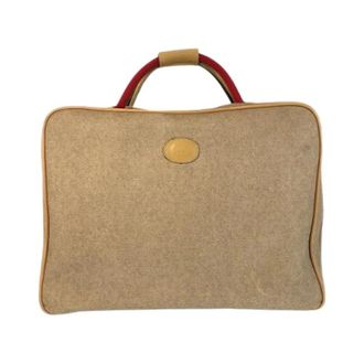 Gucci Pre-owned Vintage Boston Bag Beige PVC - unisex - Gucci Vintage - Vintage Weekend Bags - Beige - ONE SIZE - Pre-owned