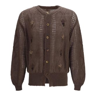Magliano Cormagliano Cardigan - Dames - Truien - Bruin - Maat: XS Wol