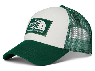 The North Face Mudder Trucker Baseball Caps Hunter Green/White Dune, Cotton/Mesh/Polyester