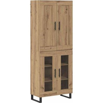 vidaXL Highboard Artisan Oak 69.5 x 34 x 180 cm Engineered Wood vidaXL