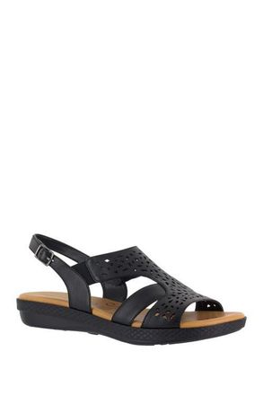 Easy Street Bolt Cutout Sandal - Multiple Widths Available in Black at Nordstrom, Size 6.5
