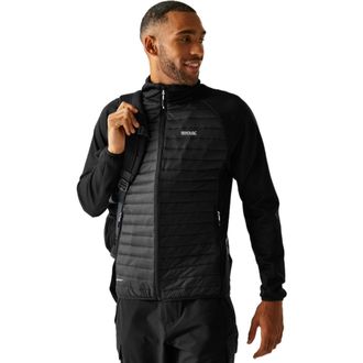Regatta Mens Clumber Hybrid Jacket Water Repellent Insulated Stretch Winter Layer