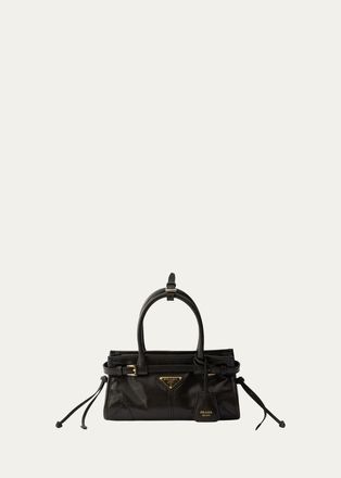 Prada Bonnie Mini Leather Top-Handle Bag