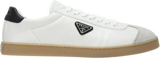 Prada Witte Sneakers - Heren - Sneakers - Wit - 43 EU - Schoenen