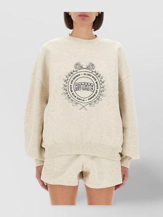 Rotate knitwear with graphic print and crew neck