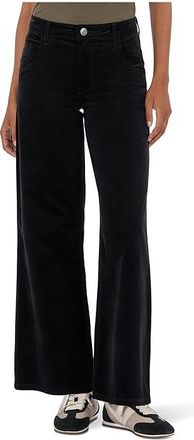 Kut from the Kloth Jeans High-rise Flare In Black Womens Casual Pants Black : 12 29, Cotton/Modal/Polyester