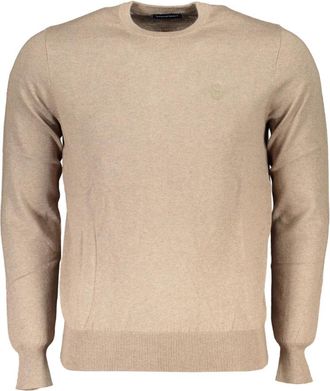 North Sails Rondgebreide trui - Heren - Ronde hals truien - Beige - 2XL - Truien & Vesten