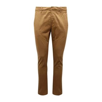 Dondup Chinos, male, Brown, W38, Italian Made Stylish Trousers