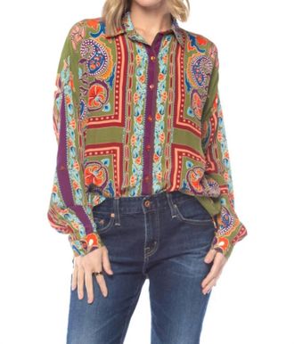 Tolani Kennedy Ethereal Shirt In Green