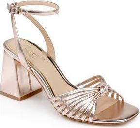 Badgley Mischka Nariah Ankle Strap Sandal in Rose Leather at Nordstrom Rack, Size 7.5
