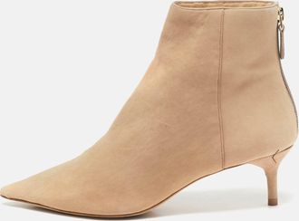 Isabel Marant Beige Suede Ankle Length Boots