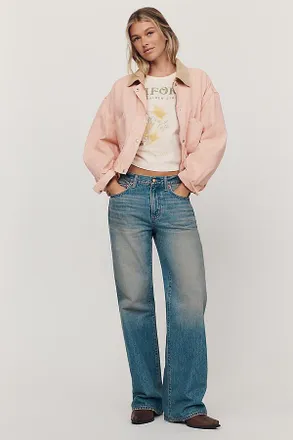 Anthropologie PISTOLA Harlowe Mid-Rise Wide-Leg Jeans