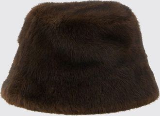 P.A.R.O.S.H. P. A.R. O.S. H. Cappello bucket in pelliccia sintetica con tesa media