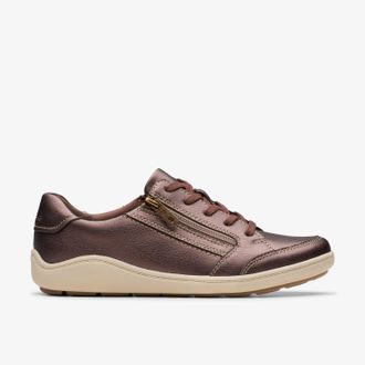 Clarks Bryianne Bayla Bronzen Metallic Sneakers