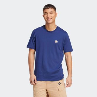 adidas T-Shirt ADIDAS SPORTSWEAR M DOG HOOP TD, Herren, Gr. XXL, blau (dunkelblau), Obermaterial: 100% Baumwolle, Shirts T-Shirt, sportlicher Stil, ohne Vers