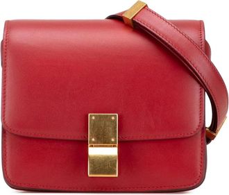 Celine Pre-owned Cross Body Bags, female, Red, Size: ONE SIZE Pre-owned Leather Shoulder Bag