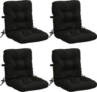 vidaXL Cojines Para Sillas De Respaldo Alto En 4 Piezas Vianen 4 Pcs Vidaxl